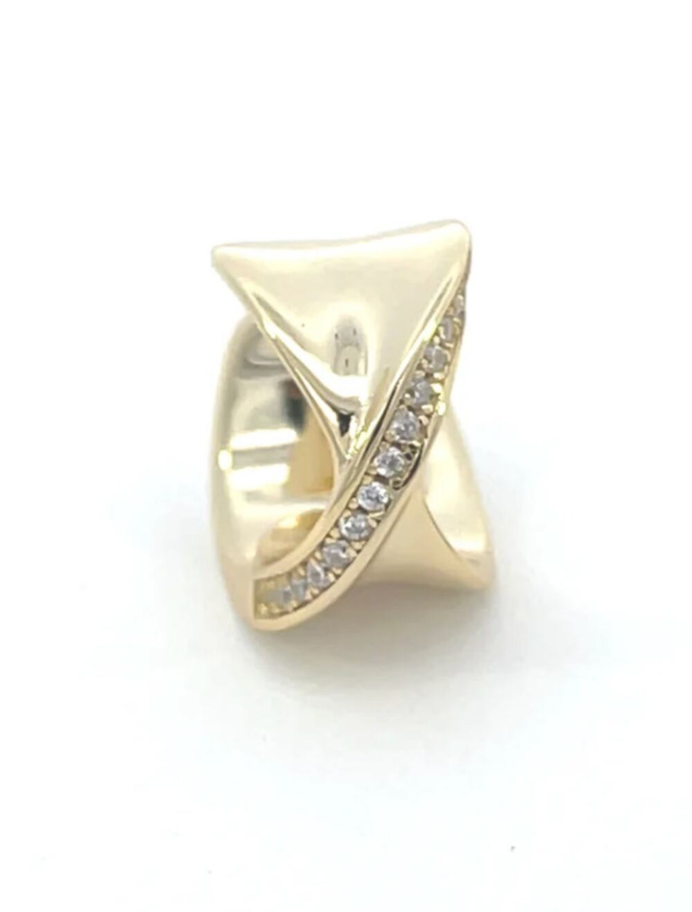 MAYA Gold Ear Cuff SINGLE 925 sterling silver with 14k gold plated